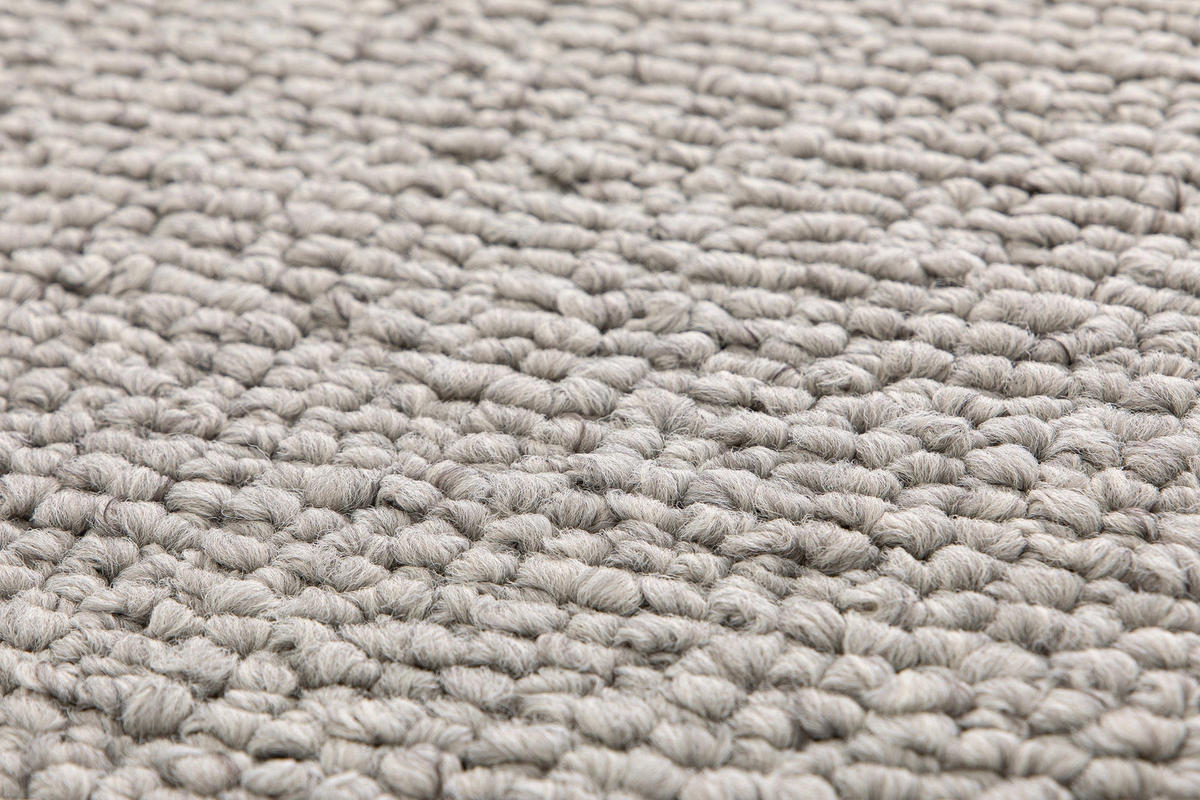TEPPICH in Uni-Optik mit Schlingenflor grau - Grau, Textil (120/170cm) - AFK Living