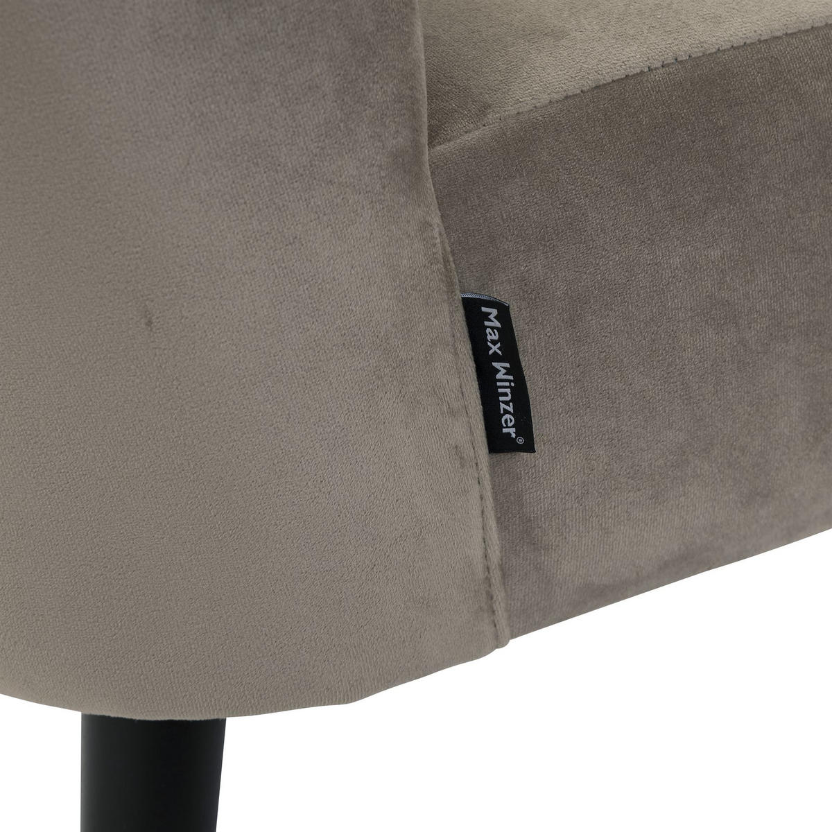 POLSTERSESSEL Kamle Samtvelours sahara - Sahara, Kunststoff (58/78/68cm) - 58aufmkessel