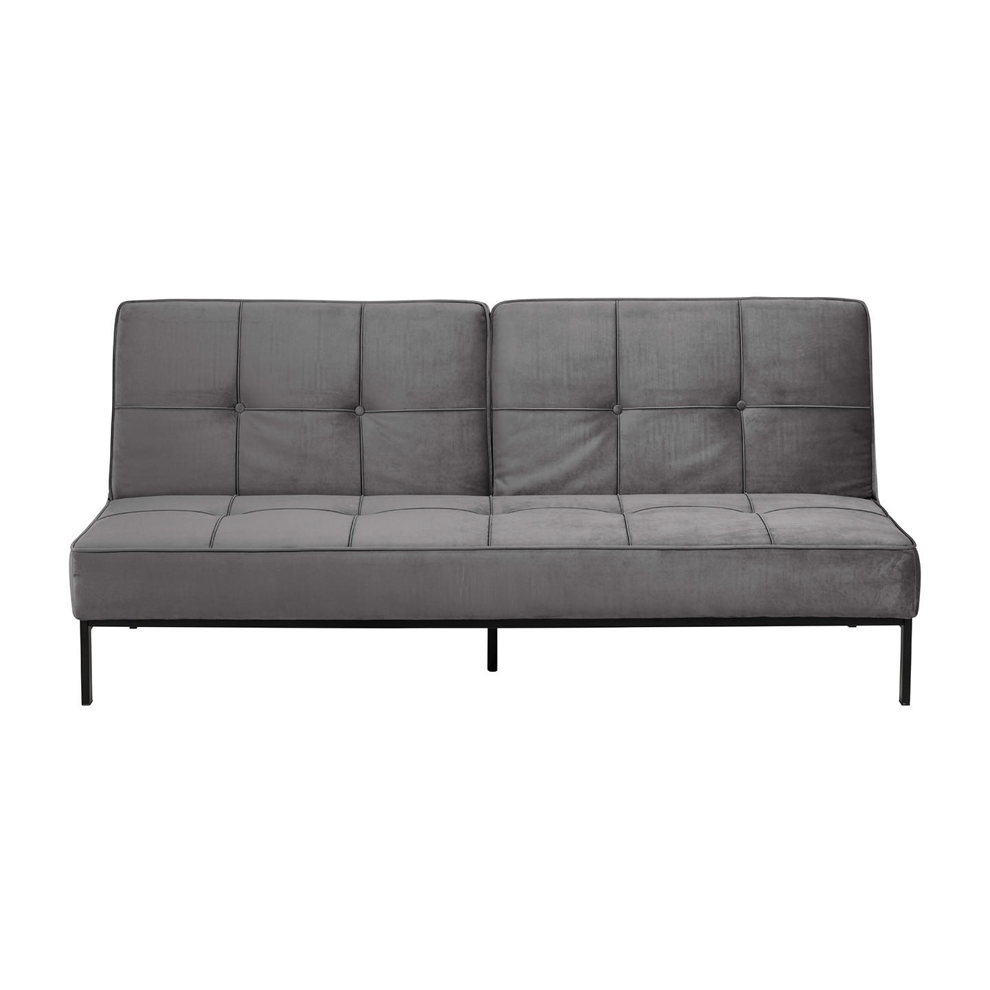SCHLAFSOFA dunkelgrau - Grau, Holzwerkstoff (198/87/95cm) - ebuy24