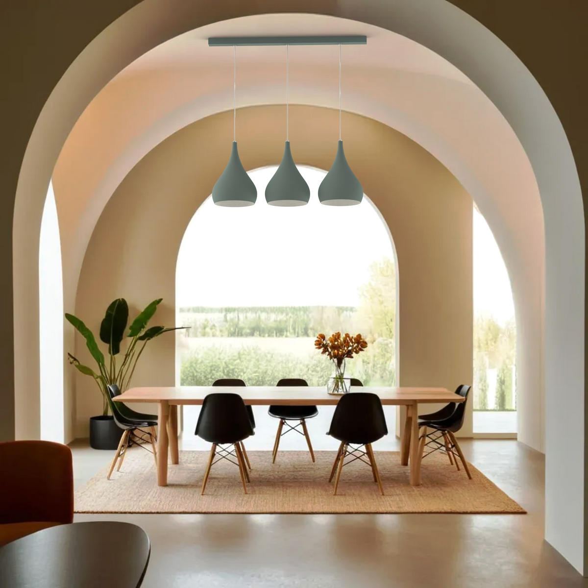 HÄNGELEUCHTE - Grün, Metall (55/25/55cm) - Lumicom