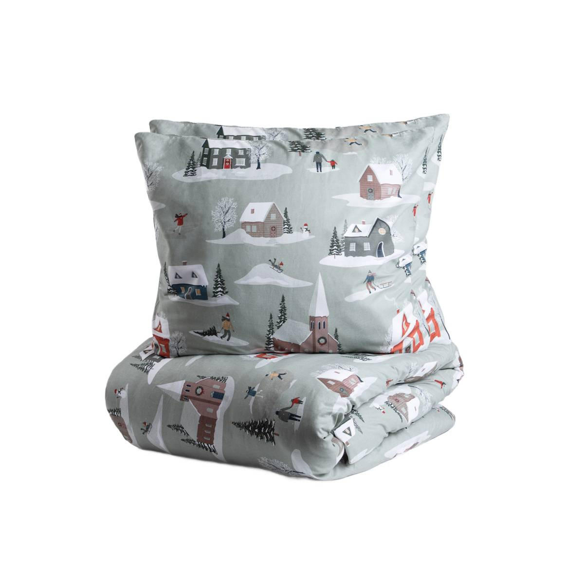 BETTWÄSCHE Frolic Baumwolle 220/200 cm - Grau, Textil (220/200cm) - Homla