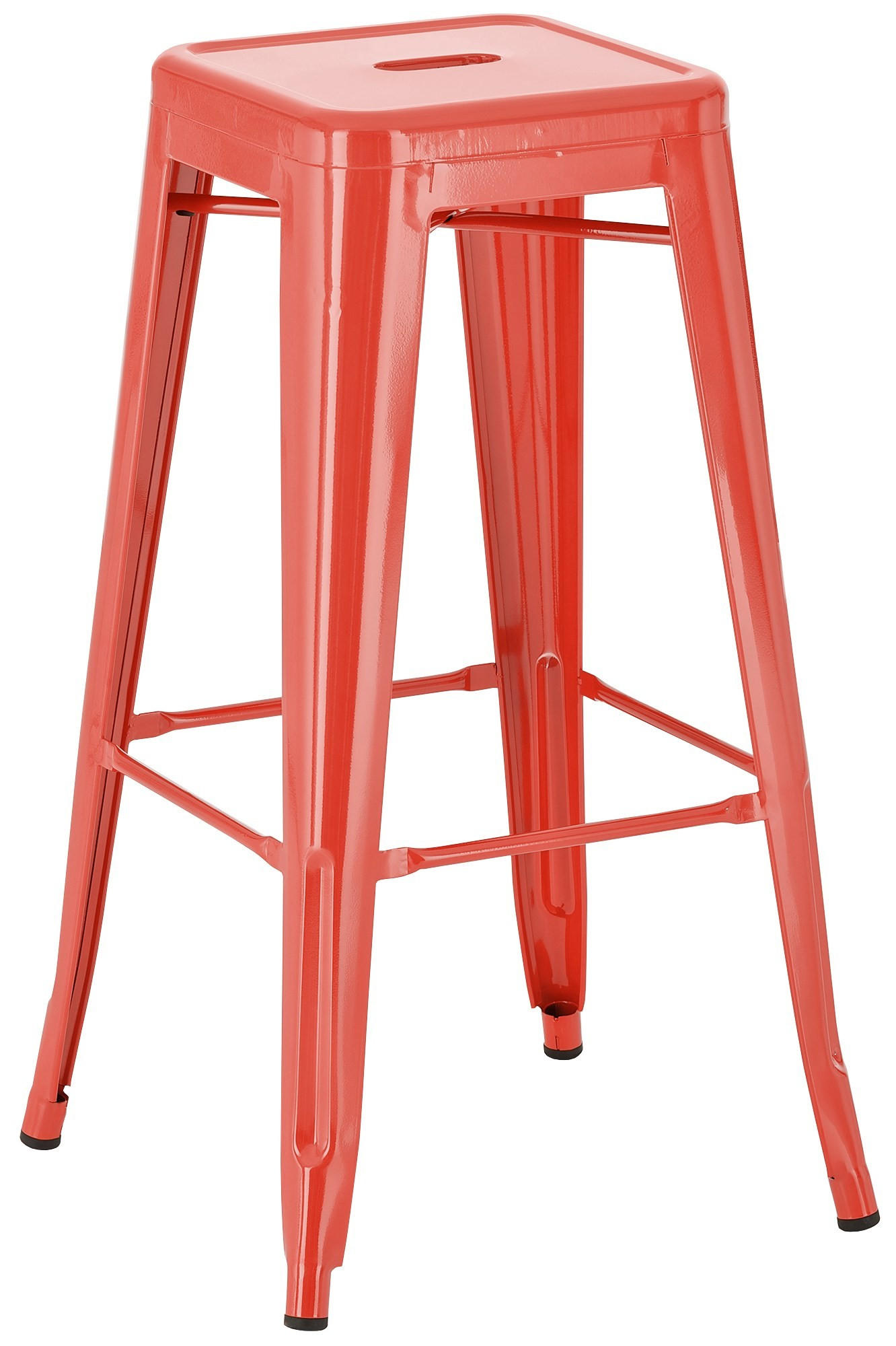 furnicato Barhocker Rot 43x76x43 cm