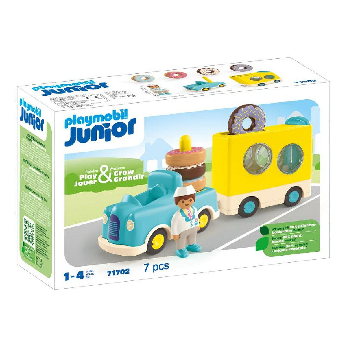 SPIELSET Junior-Donut-Truck - Gelb, Kunststoff (9/19/28cm) - Playmobil