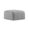 POUF Strukturstoff Grau - Hellgrau/Schwarz, Holzwerkstoff/Kunststoff (65/40/65cm) - Makamii