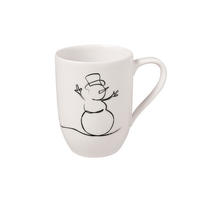BECHER MIT HENKEL 'XMAS' Statement Lines weiß 290 ml - Weiß, Keramik (0.29L) - Villeroy & Boch