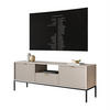 TV-ELEMENT CORTADO RTV154 KASCHMIR - Beige, Holzwerkstoff (154/56/39cm) - Lookway
