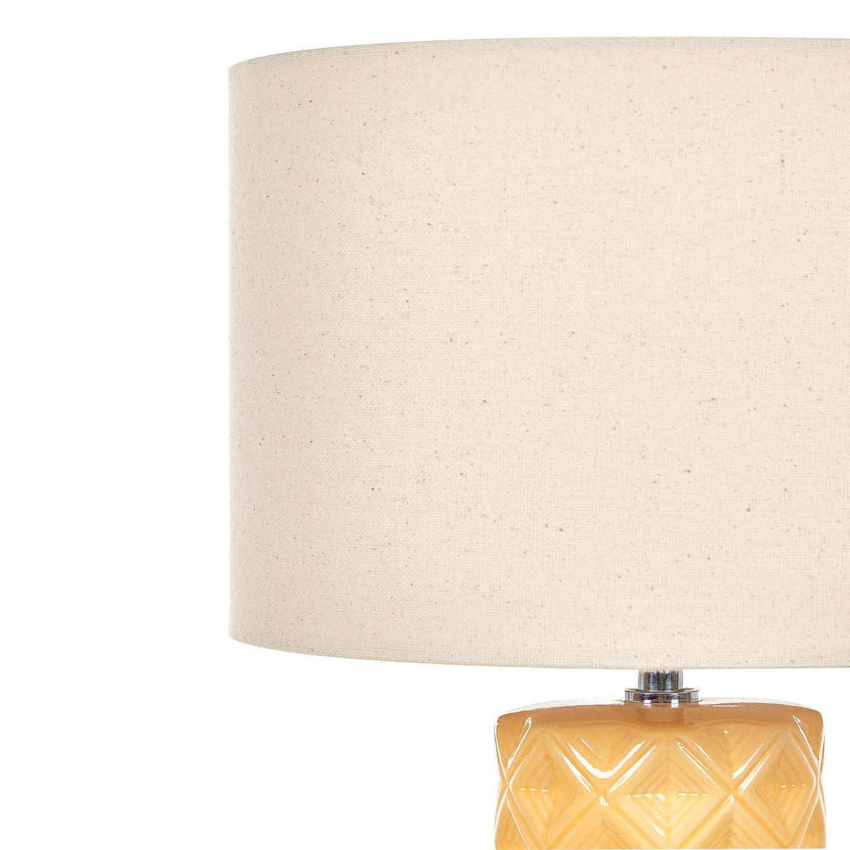TISCHLAMPE Balonne 28/28/49 cm - Gelb, Keramik (28/28/49cm) - Beliani