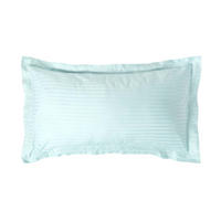 KISSENBEZUG Damast mit Stehsaum, Fadendichte 330 - Blau, Textil (50/90cm) - Homescapes