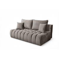 SCHLAFSOFA Nina - Braun, Holzwerkstoff/Textil (200/96/107cm) - Fun Möbel