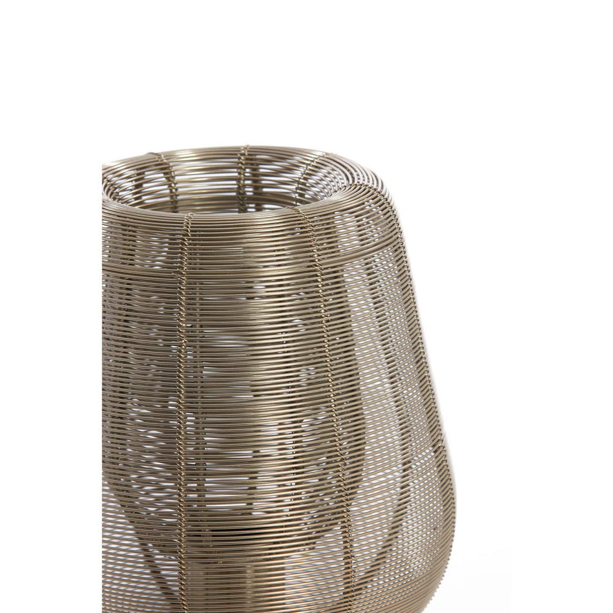 TISCHLAMPE ABOSO Gold 18/18/42 cm - Goldfarben, Metall (18/18/42cm) - Light & Living