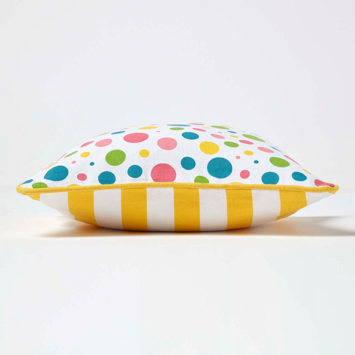KISSENHÜLLE Bunte Punkte 30/30 cm, 100% Baumwolle - Multicolor, Textil (30/30cm) - Homescapes