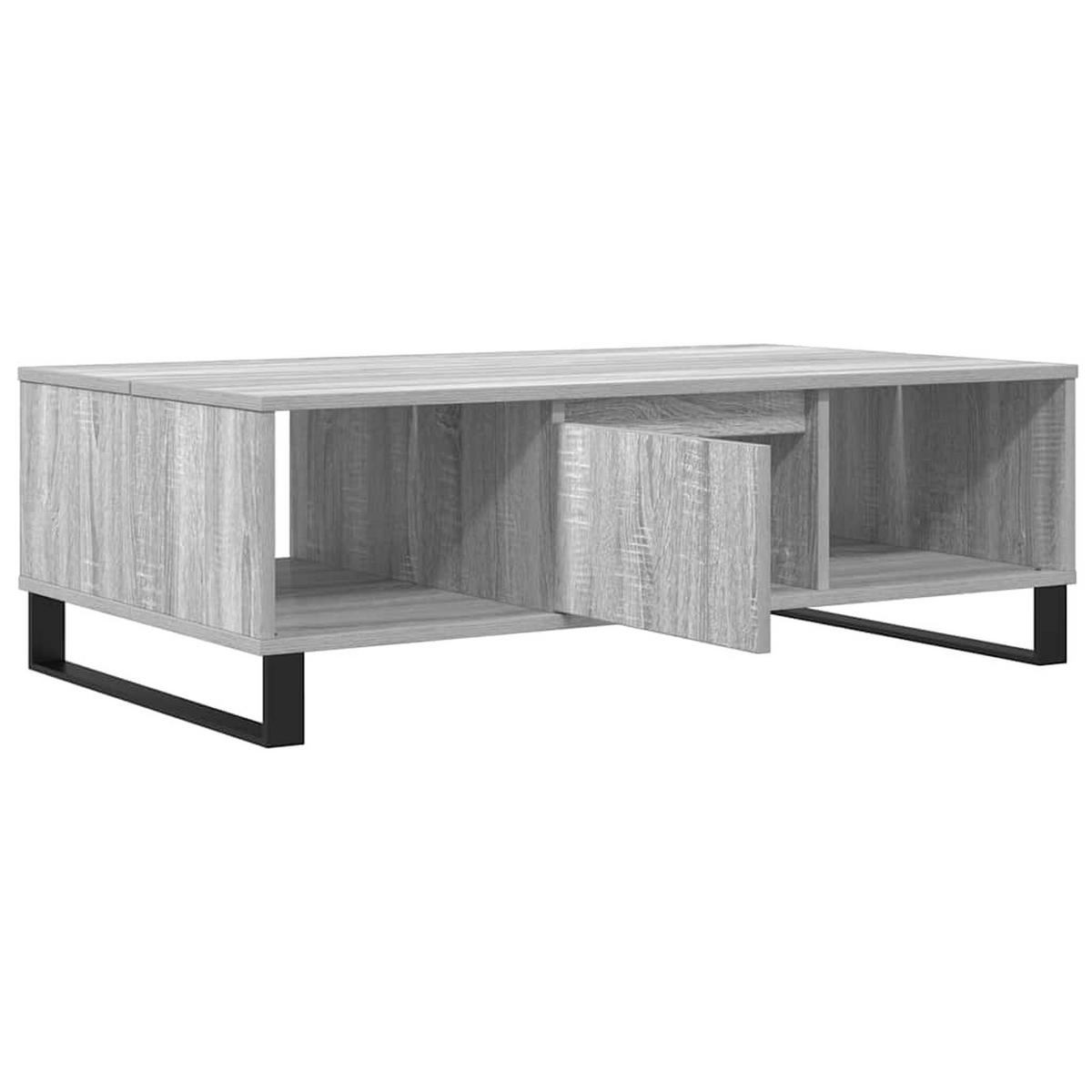 COUCHTISCH Grau Sonoma 104x60x35 cm Holzwerkstoff - Grau, Holzwerkstoff (104/60/35cm) - furnicato