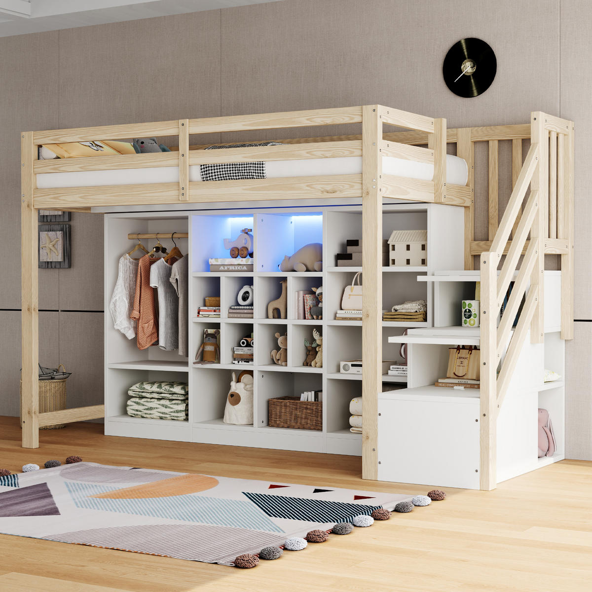 HOCHBETT 90/200 cm Holz - Weiß, Holz - Raumix