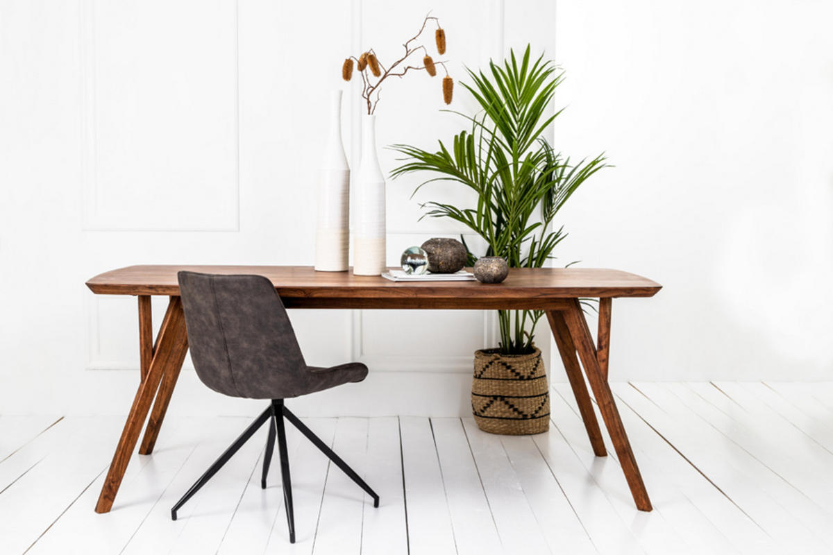 ESSTISCH Quenza Braun 200/100/76 cm - Braun, Holz (200/100/76cm) - Light & Living