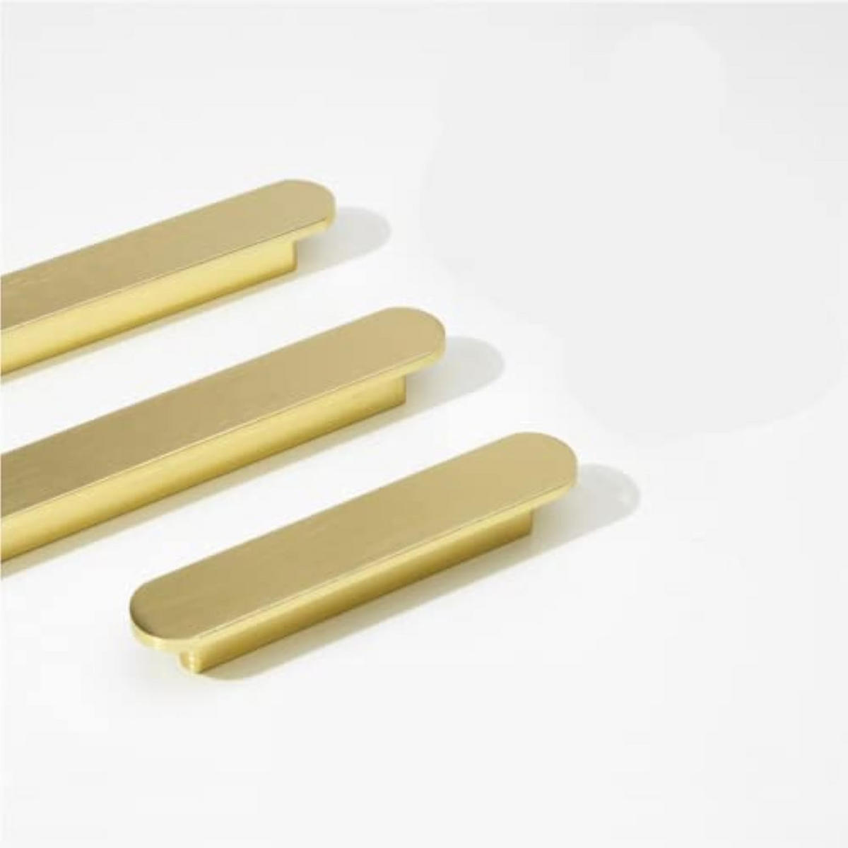 MÖBELGRIFF Gold 6er-Set 64 mm gebürstetes Messing - Goldfarben, Metall (1.8/1.6/9.3cm)