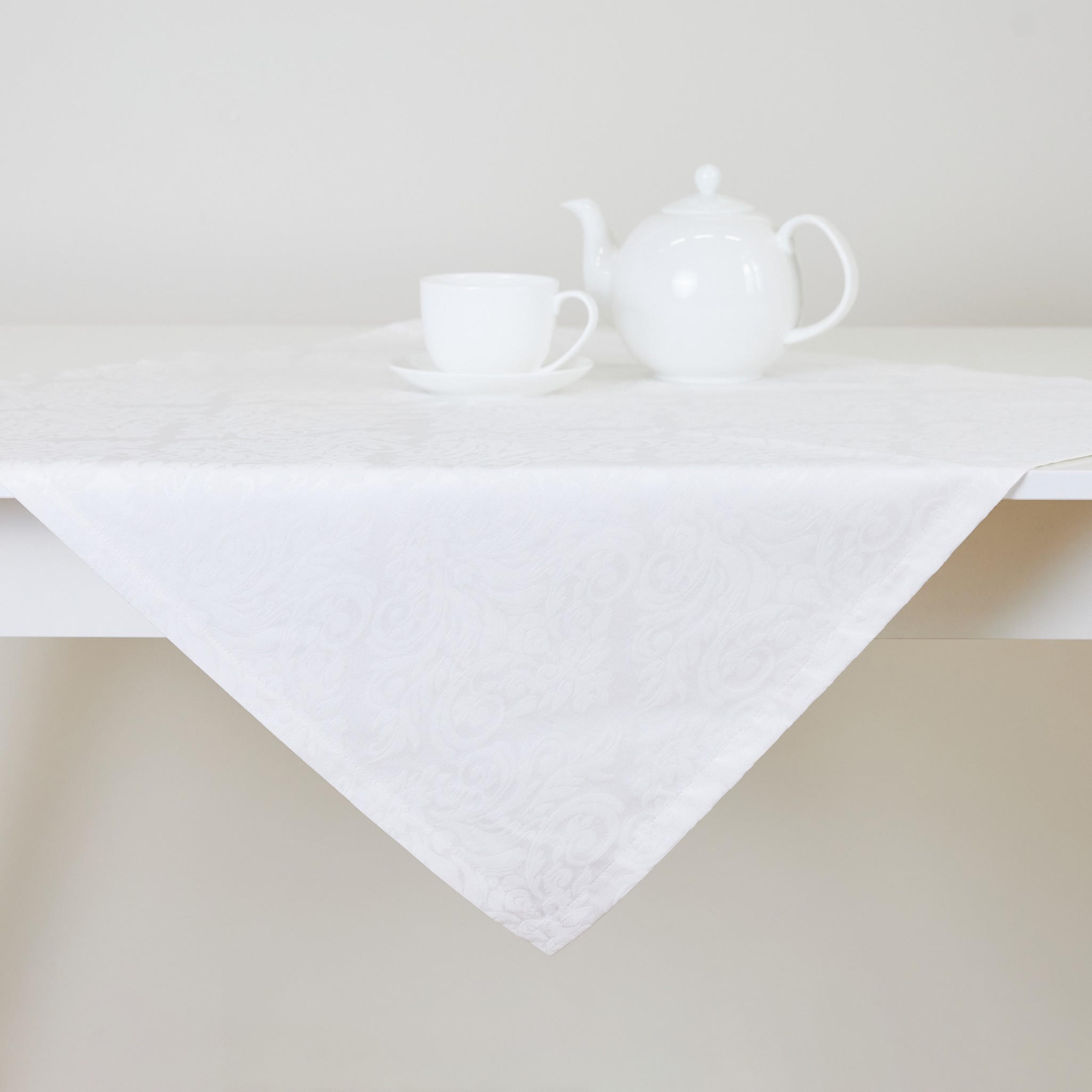 TISCHTUCH Cotini - Weiß, Textil (80/80/1cm) - home&you