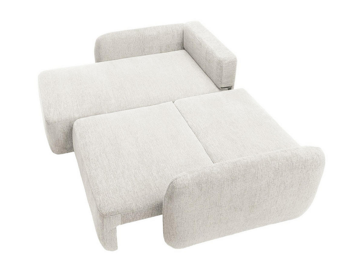 SCHLAFSOFA - 4 Personen - stoff - gebrochenes weiß Plufati - Weiß, Textil (230/83/165cm) - Vente-Unique