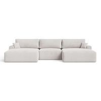 ECKSOFA U Serene Grau - Grau, Holz/Textil (391/145cm) - Graingold