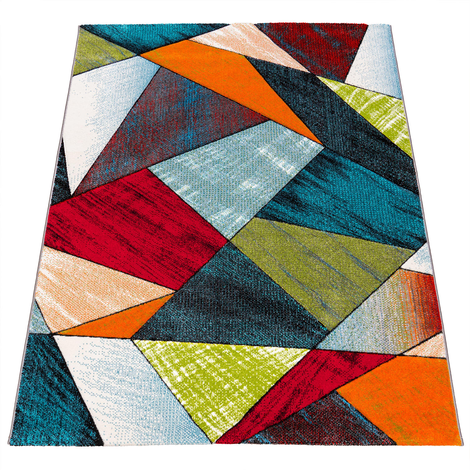 KURZFLORTEPPICH 120/170 cm Smaragd 767 - Multicolor, Kunststoff (120/170cm) - Paco Home