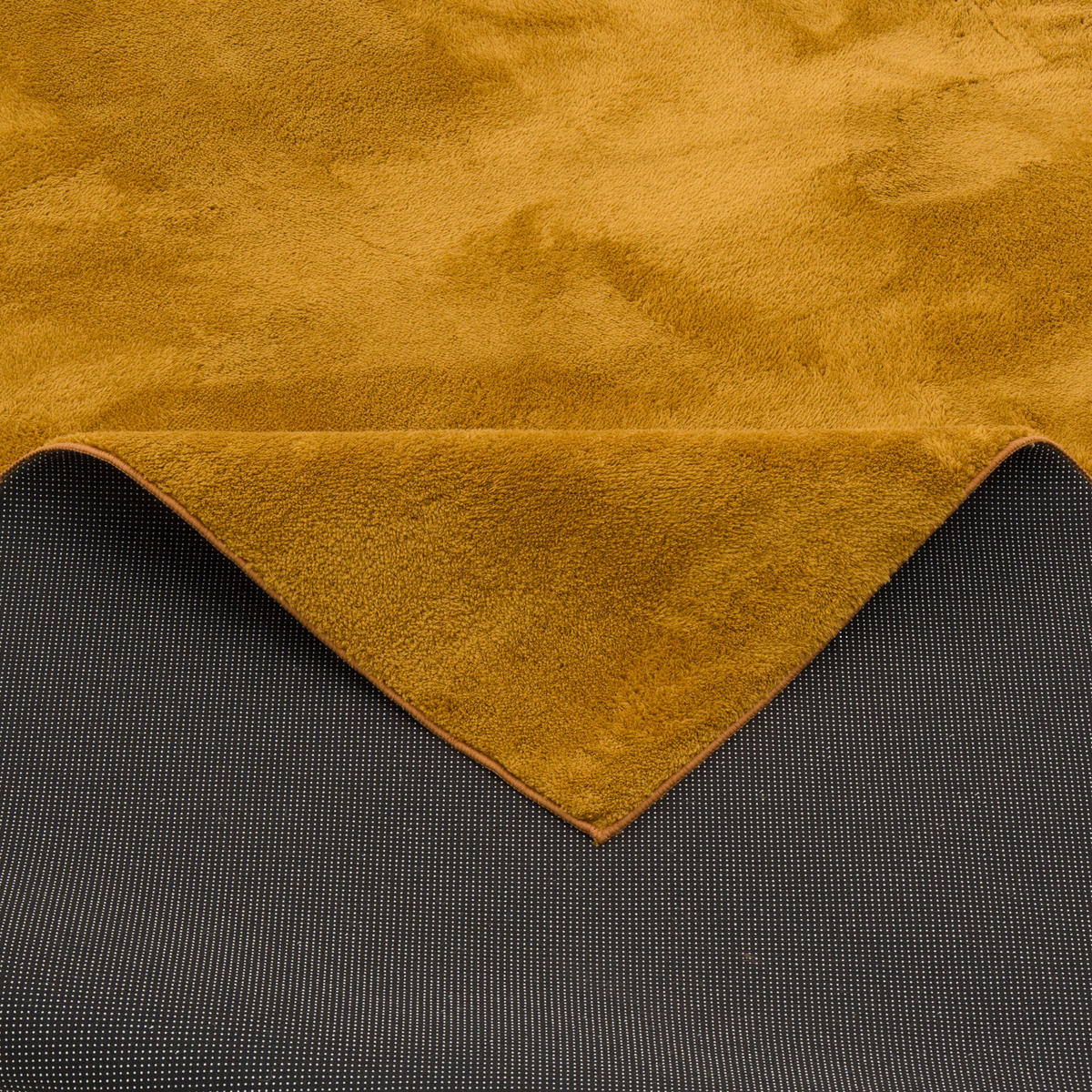 FELLTEPPICH SUPER SOFT PEARL - Currygelb, Textil (80/150cm) - Pergamon