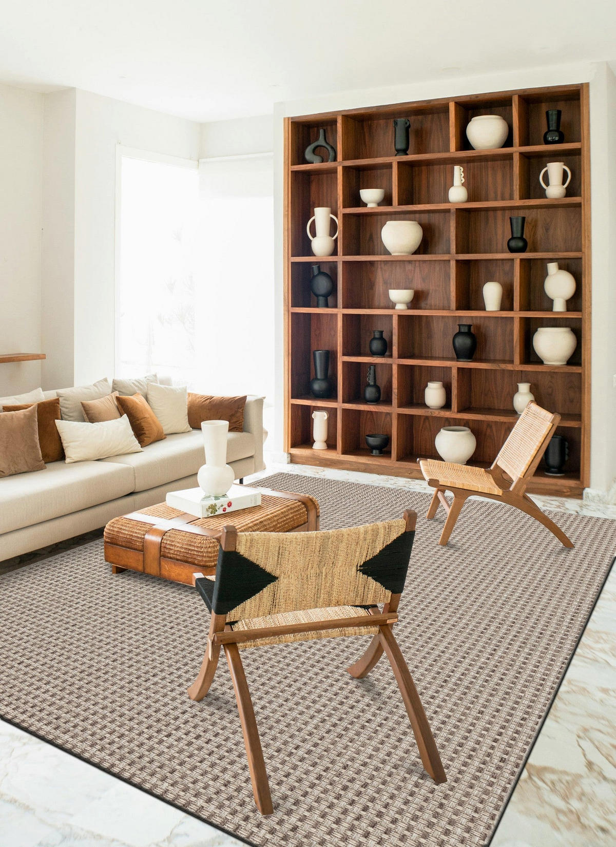 TEPPICH Design Innen- und Außenbereich grau - Grau, Textil (140/200cm) - AFK Living