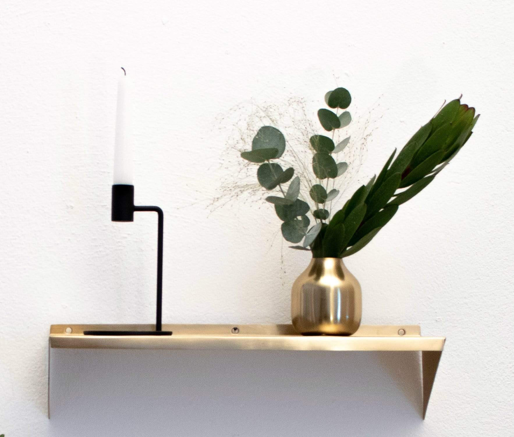 WANDREGAL Raf aus Eisen in Gold 44/11,5 cm - Goldfarben, Metall (12.5/11.5/44cm) - LaLe Living