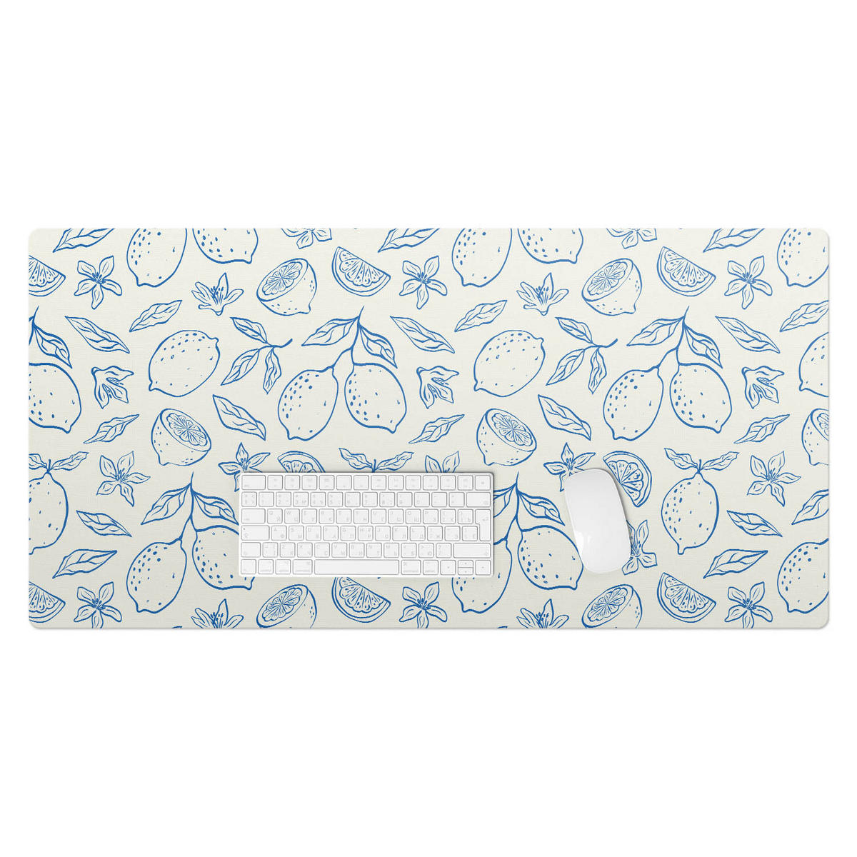 SCHREIBTISCHUNTERLAGE 100x50 cm Blau - Pastellblau, Kunststoff (100/50/1.6cm) - Wallfluent