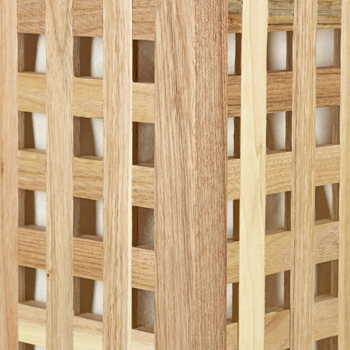 WÄSCHESAMMLER - Hellbraun, Holz/Textil (87.9/68.1/46.1cm) - Relaxdays