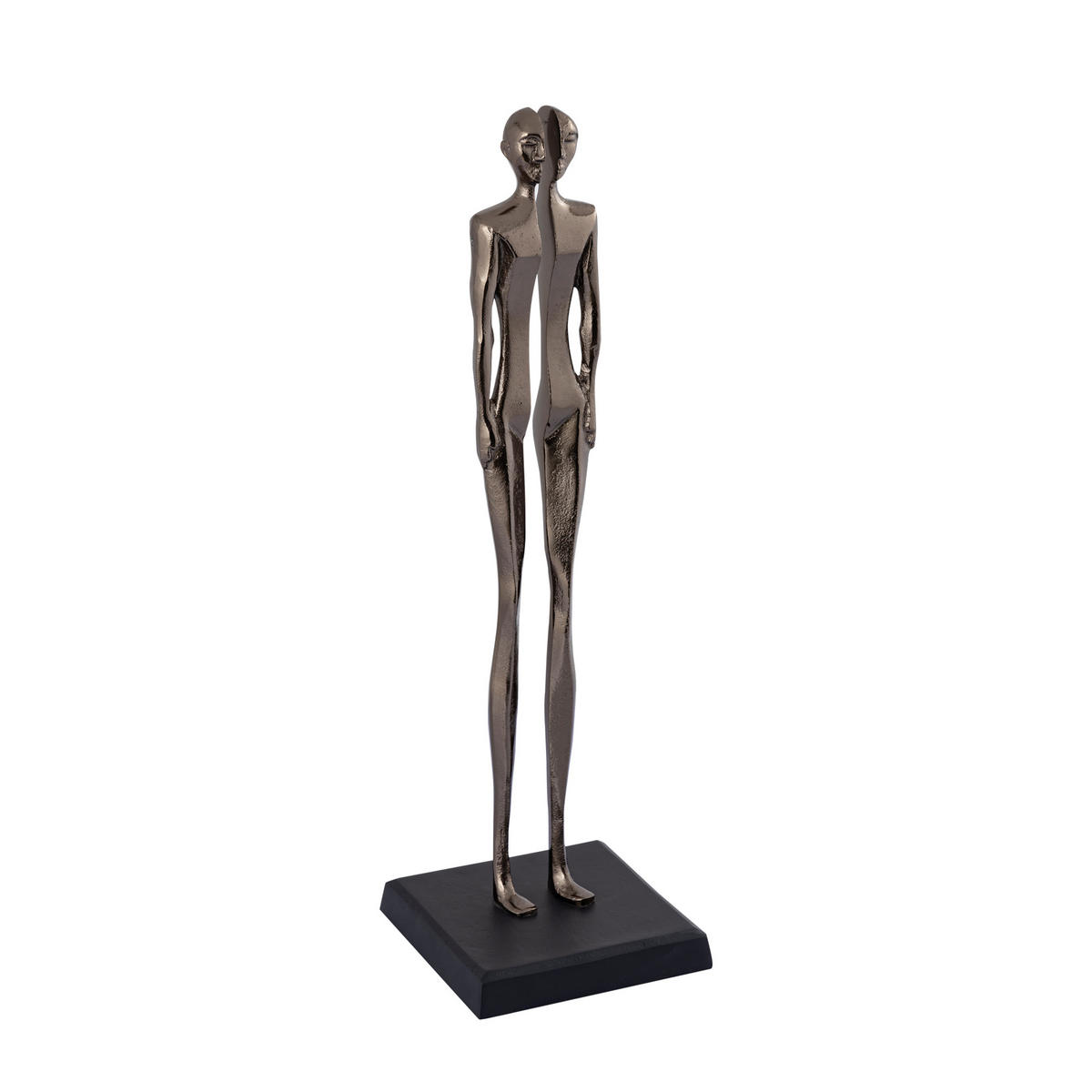 SKULPTUR Ilsee Silber 18/18/62cm - Silberfarben, Metall (18/62/18cm) - PTMD Collection