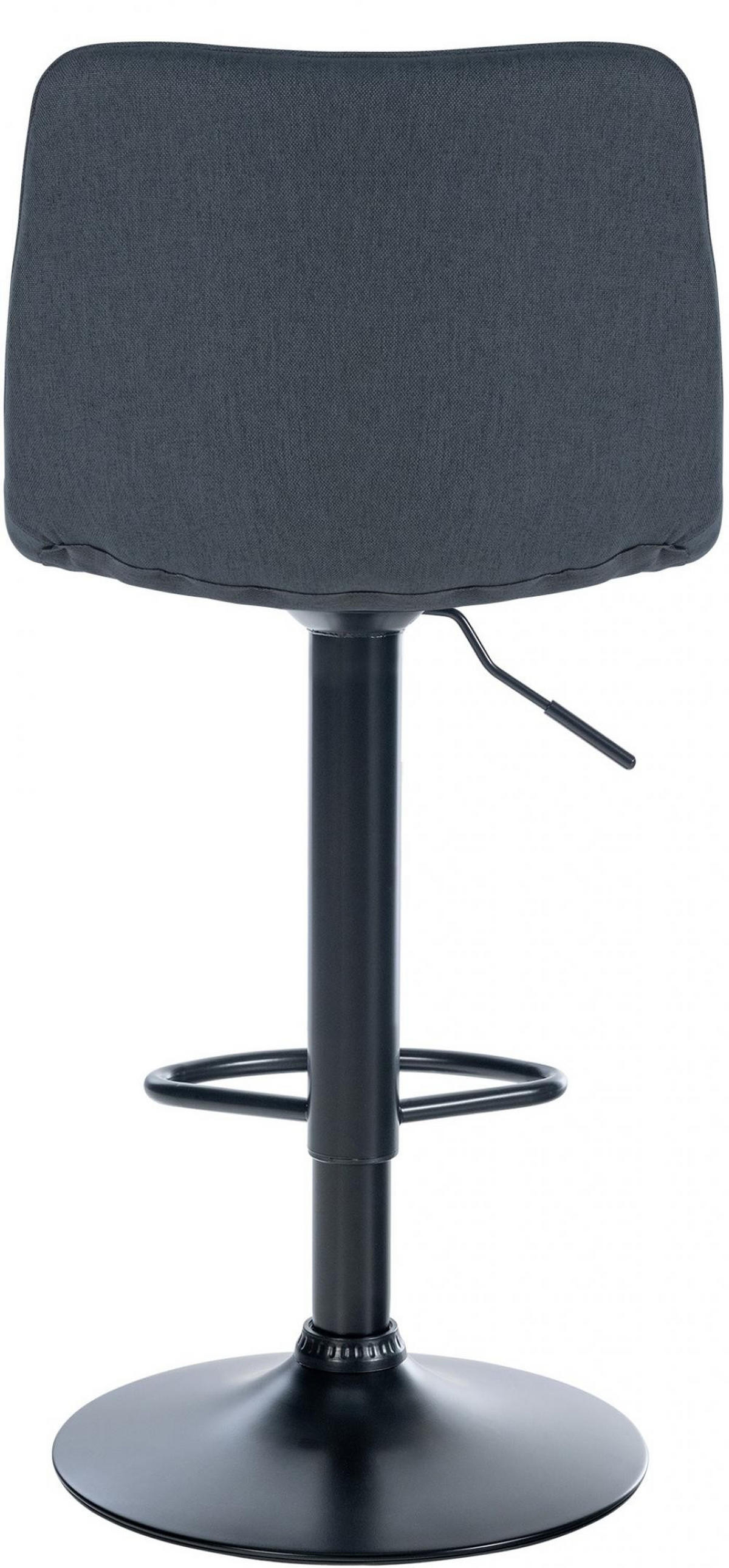 BARHOCKER Stoff dunkelgrau - Dunkelgrau/Schwarz, Textil/Metall (45/89/46cm) - CLP