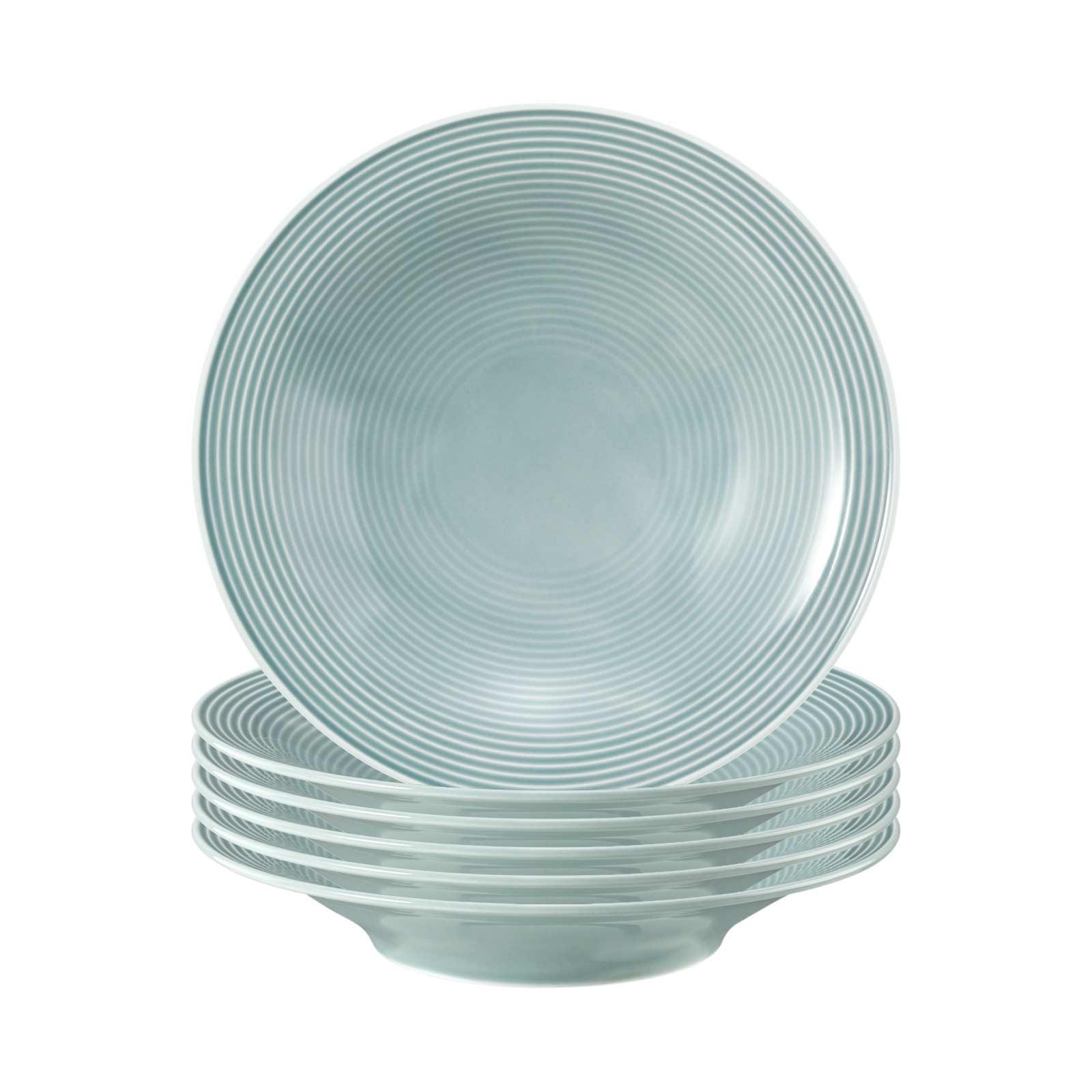 SUPPENTELLER Beat Color Glaze Arktisblau ø 22,5 cm 6er Set - Blau, Keramik (22.5cm) - Seltmann Weiden