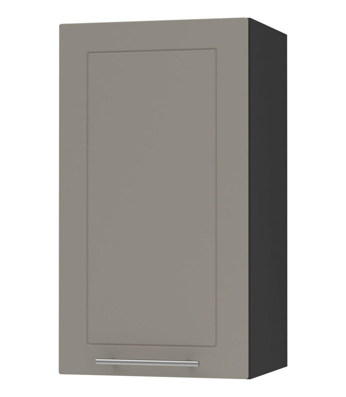 KÜCHENHÄNGESCHRANK Kvantum W2/40 Beige Matt / Schwarz Matt 40 / 32,5 / 72cm - Beige/Schwarz, Holz/Holzwerkstoff (40/72/32.5cm) - Feldmann-Wohnen