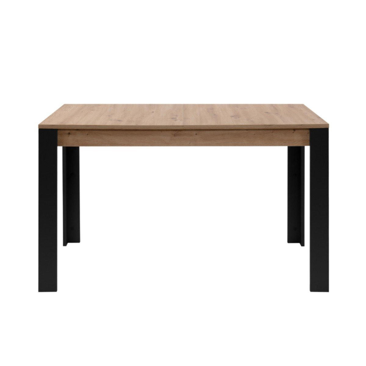 ESSTISCH AUSZIEHBAR artisan-eiche schwarz 75/100/80 cm - Apfelbaumfarben, Holzwerkstoff (100/80/75cm) - Calicosy