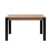 ESSTISCH AUSZIEHBAR artisan-eiche schwarz 75/100/80 cm - Apfelbaumfarben, Holzwerkstoff (100/80/75cm) - Calicosy
