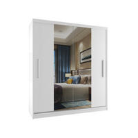 SCHWEBETÜRENSCHRANK Verona ME, Weiß Matt, 133 cm, mit Spiegel - Weiß, Holz (133/216/60cm) - B BELINI GROUP