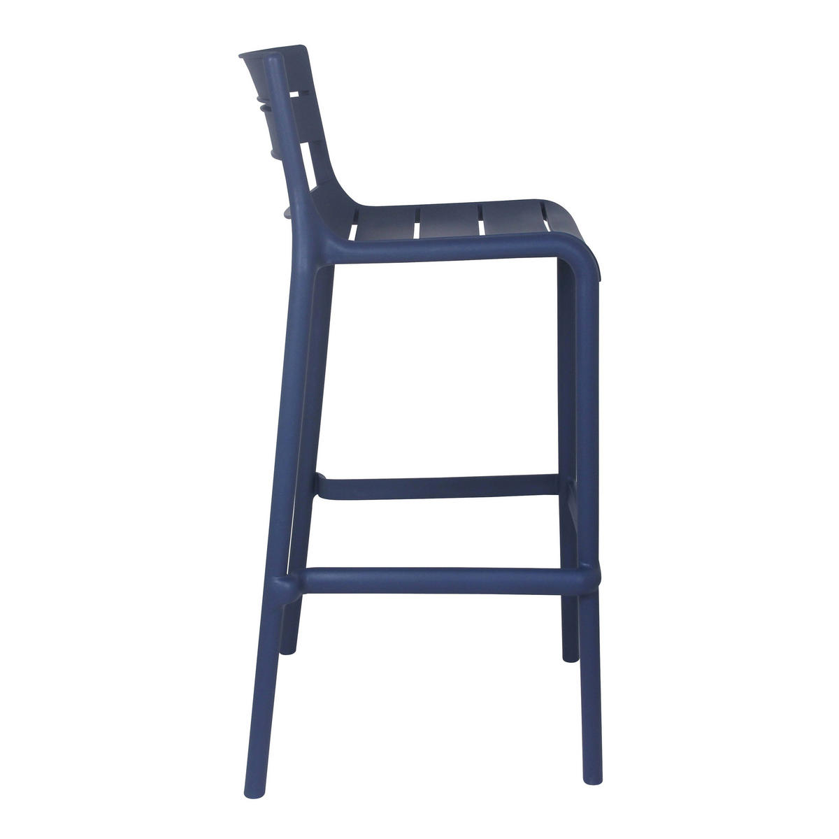 HOCHSTUHL 4-tlg., Blau - Blau, Kunststoff (49/51cm) - Oviala