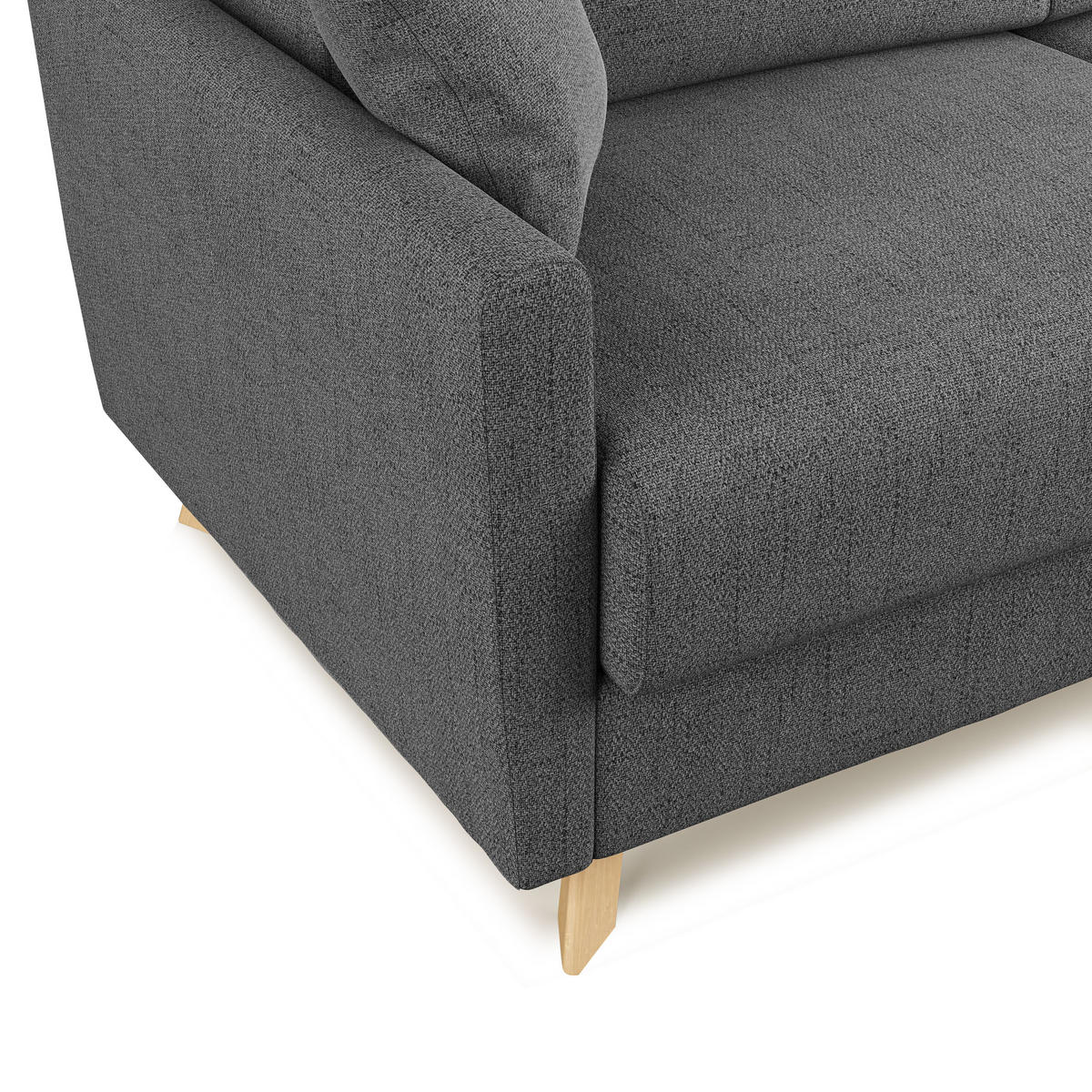 SCHLAFSOFA Edgar - Grau, Textil (200/94/97cm) - Divani.store
