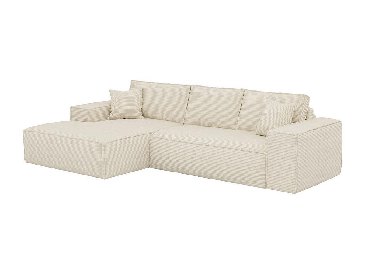 SCHLAFSOFA - 6 Personen - stoff - beige Amelia - Beige, Textil (320/80/165cm) - Vente-Unique