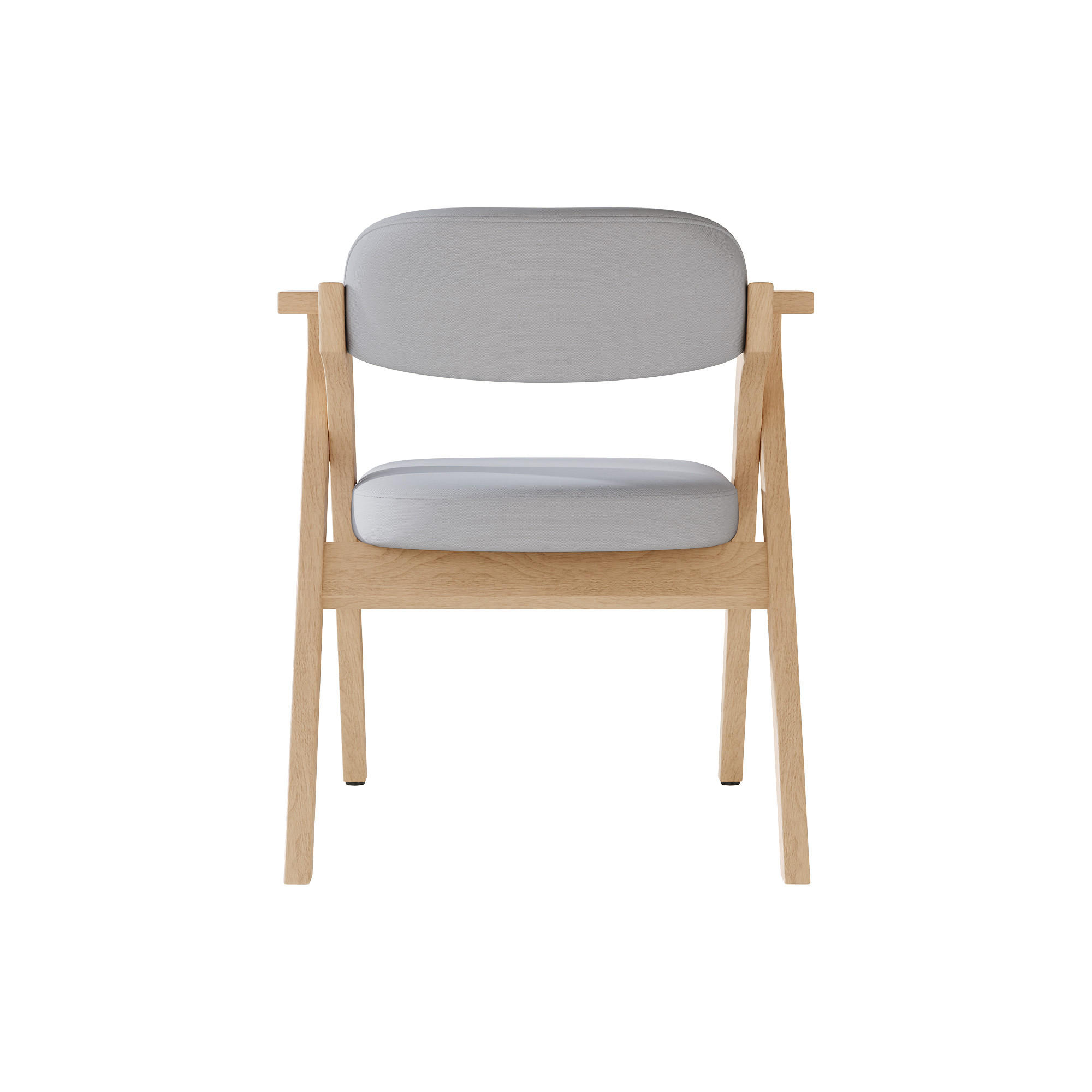 ESSTUHL 2er-Set Grau klappbar aus Massivholz mit Armlehnen - Grau, Holz (64.5/76/66.5cm) - PANGIVO