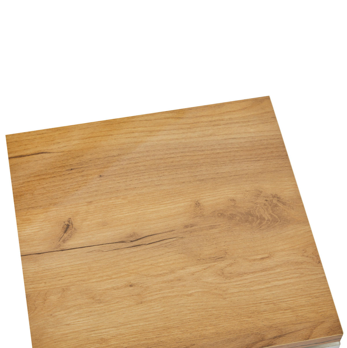 COUCHTISCH 75/75/33,5 cm in Weiß Hochglanz mit 4 Schubladen und verschiebbaren Platten - Weiß, Holzwerkstoff (75/75/33.5cm) - Flora Grace