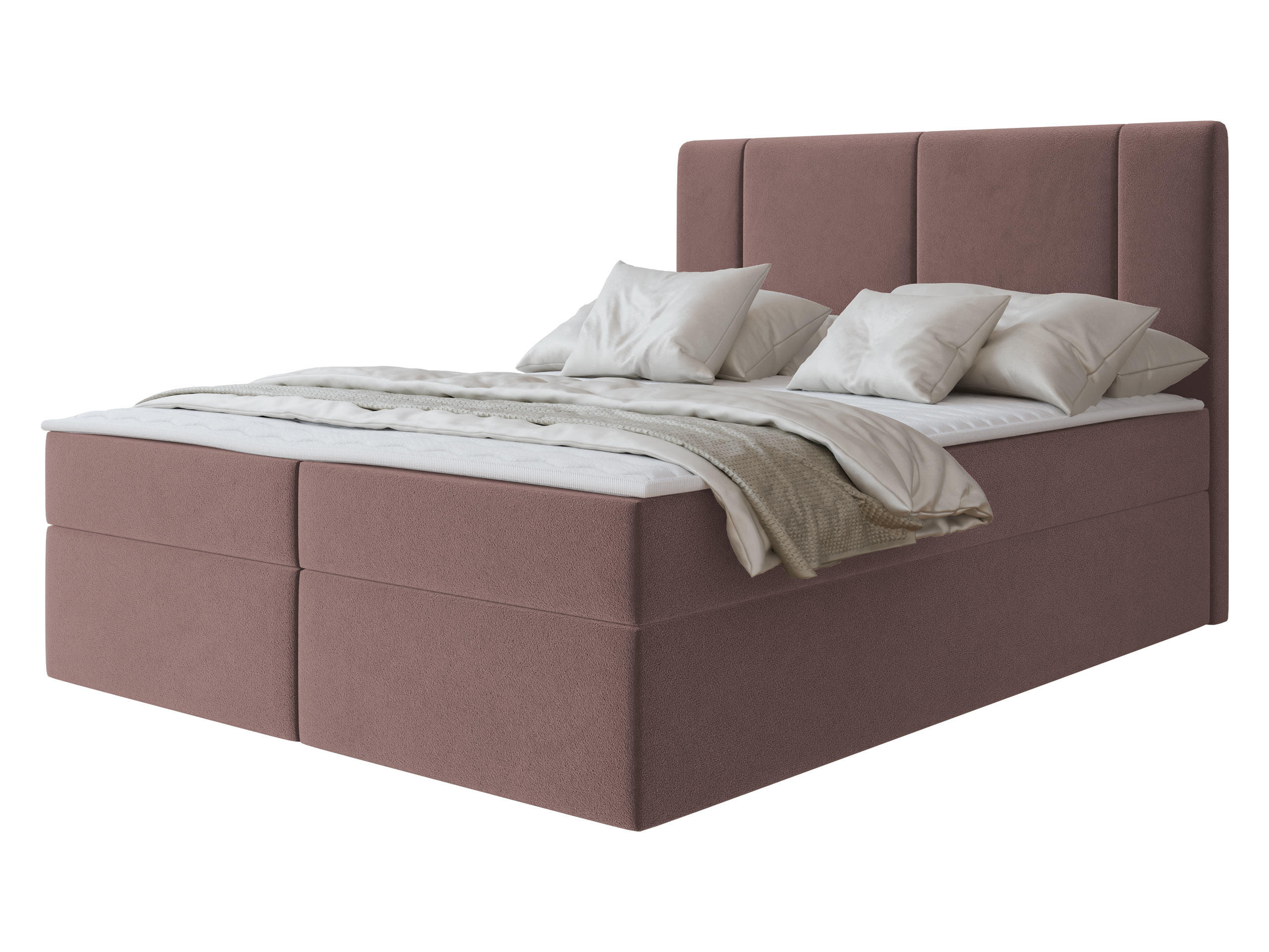 BOXBETT Michelle 140x200 - H3 - Schwarz/Braun, Holzwerkstoff/Kunststoff (140/200cm) - MIRJAN24