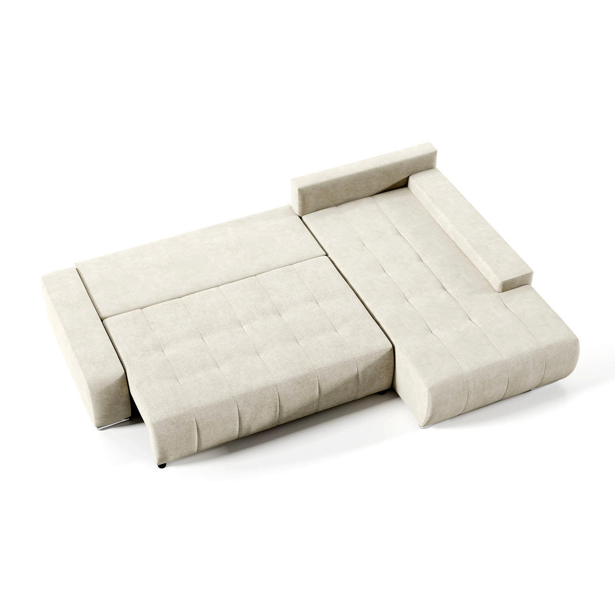 ECKSOFA Jonas 4 Sitzplätze Grün - Grün, Holzwerkstoff (265/185cm) - Petits-meubles
