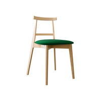 WOHNZIMMER STUHL KT71, Holzfarbe: Buche - Buchefarben/Grün, Holz/Textil (48/75/54cm) - MIRJAN24