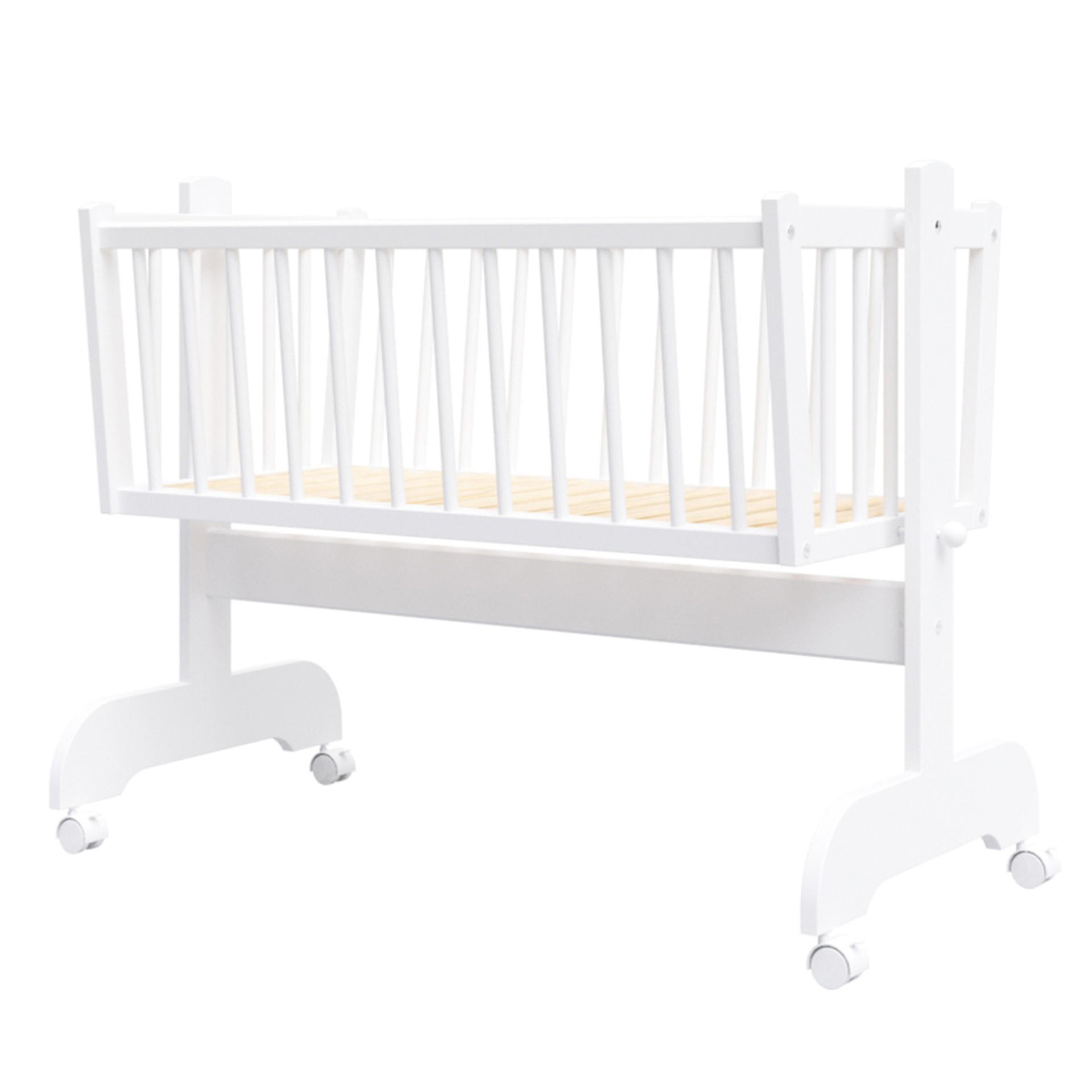 BABYWIEGE Emilie, Inklusive Matratze Weiß - Weiß, Holz (40/90cm) - Premiers Moments