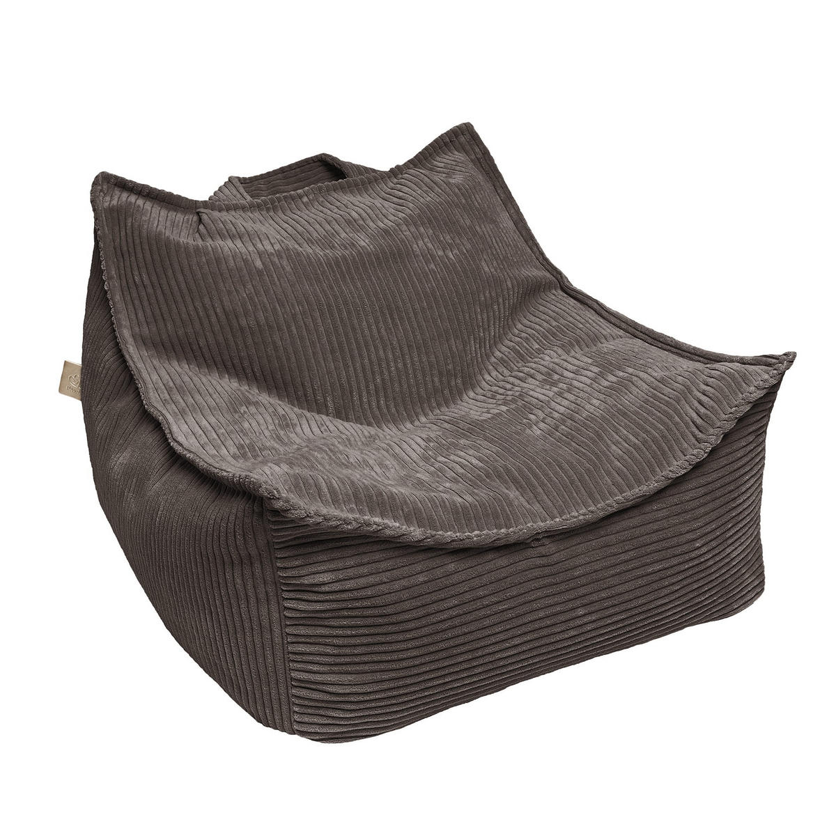 SITZSACK für Kinder, Eckig, Aesthetic, Braun - Braun, Textil (60/50/70cm) - MeowBaby