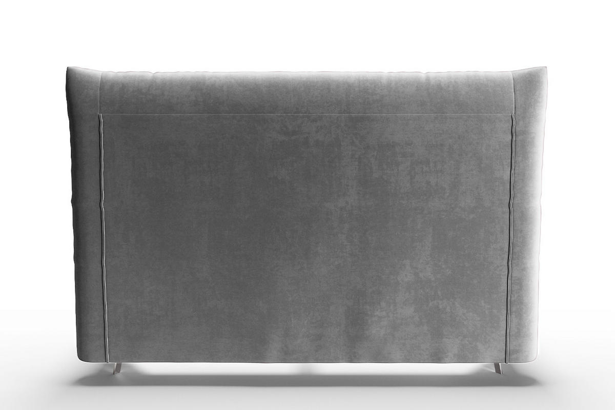 POLSTERBETT ANNY Silber Massivholz - Silberfarben, Textil (140/200cm) - KAWOLA
