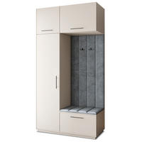 GARDEROBENSCHRANK REMA 120/240/60 cm Modern Garderobe-Set Kaschmir - Kaschmir/Grau, Holzwerkstoff (120/240/60cm) - MASSENO