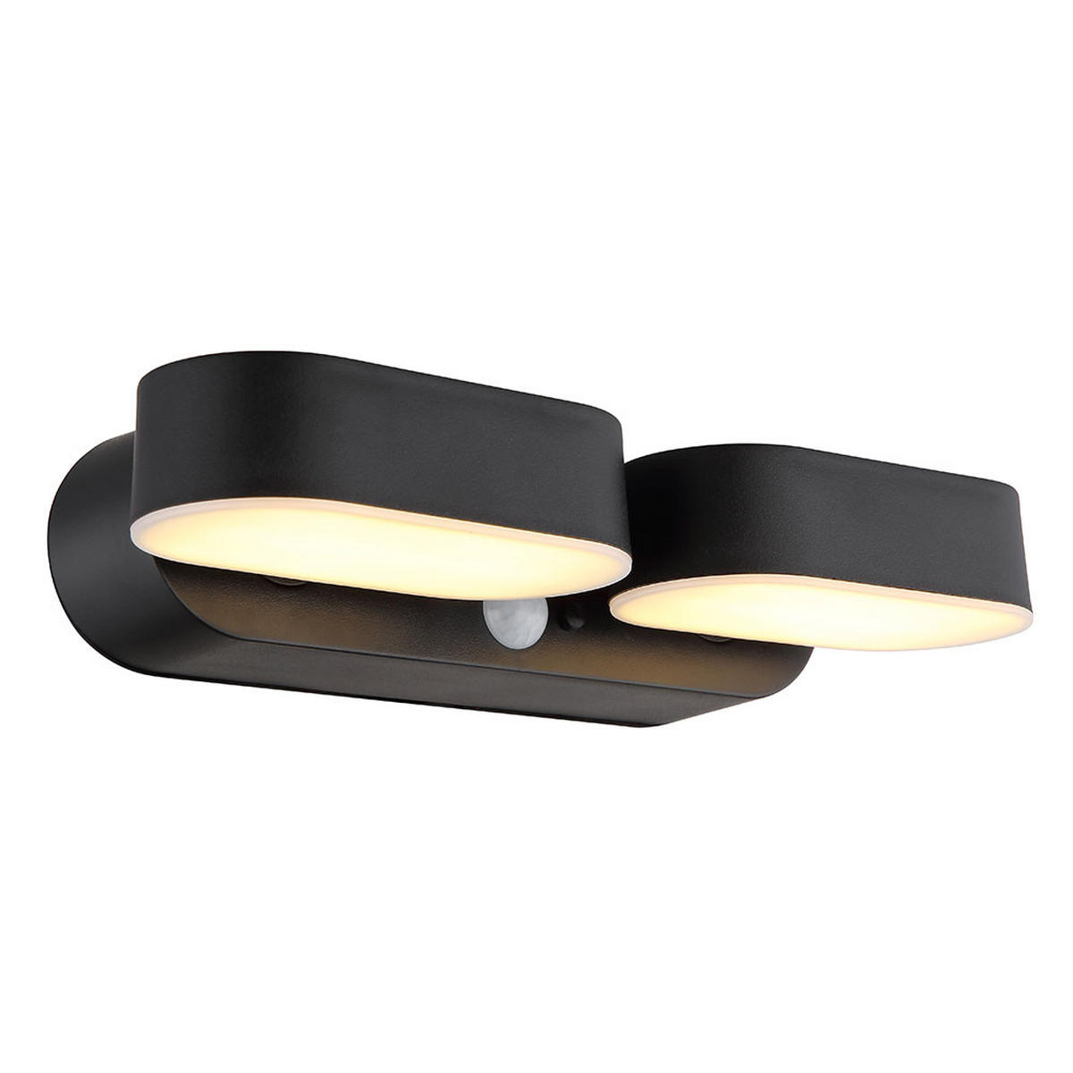 LED AUSSENLEUCHTE Kunststoff Schwarz - Schwarz, Kunststoff (23/10.3/55cm) - Globo Lighting