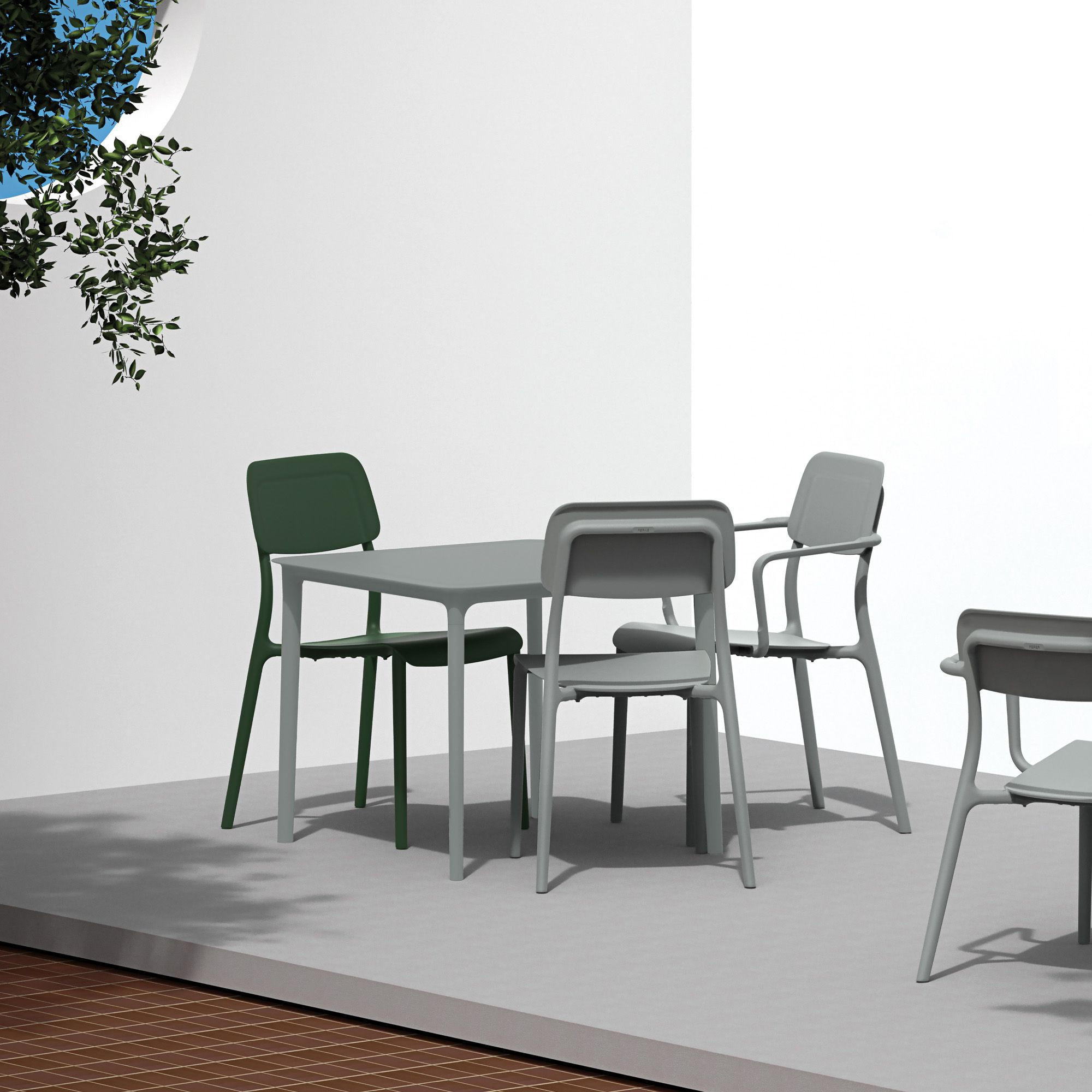 GARTENMÖBEL-SET GALIO, 5-tlg - Grau, Kunststoff - KONSIMO®