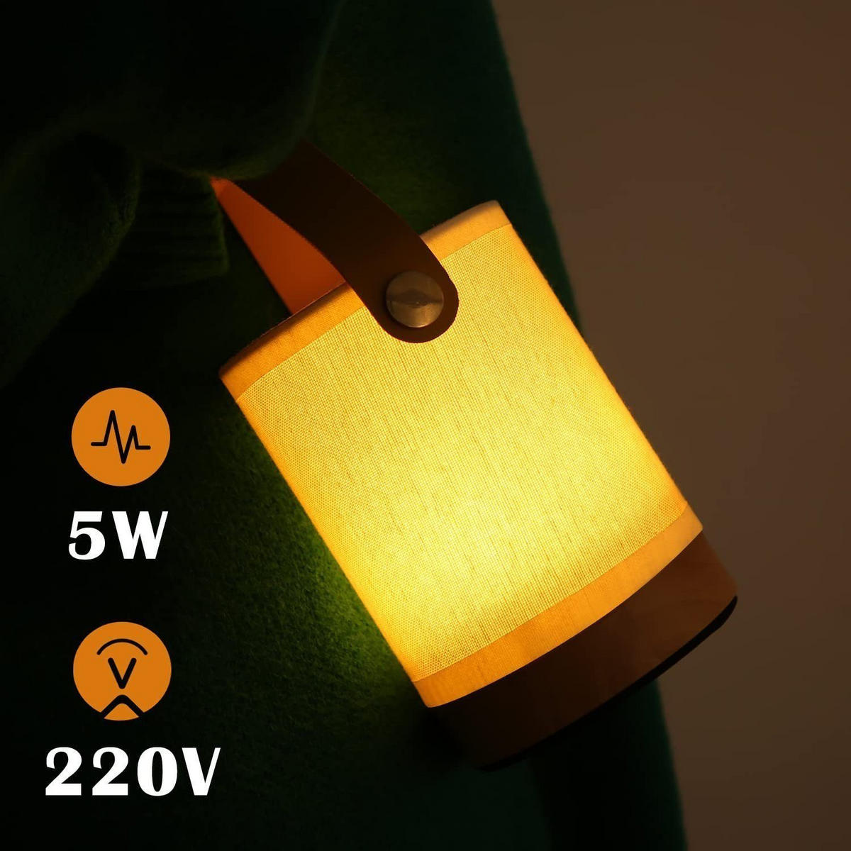 LED-TISCHLEUCHTE Handtasche 10/10/15 cm - Weiß, Holz (10/10/15cm) - Nettlife